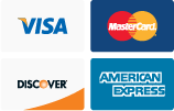 Four major credit cards accepted